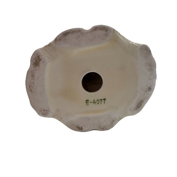 Vtg Possible Dreams Cherub Compote Candy Dish W/ Lid Crackle Glaze Pink Accents - Picture 8 of 14